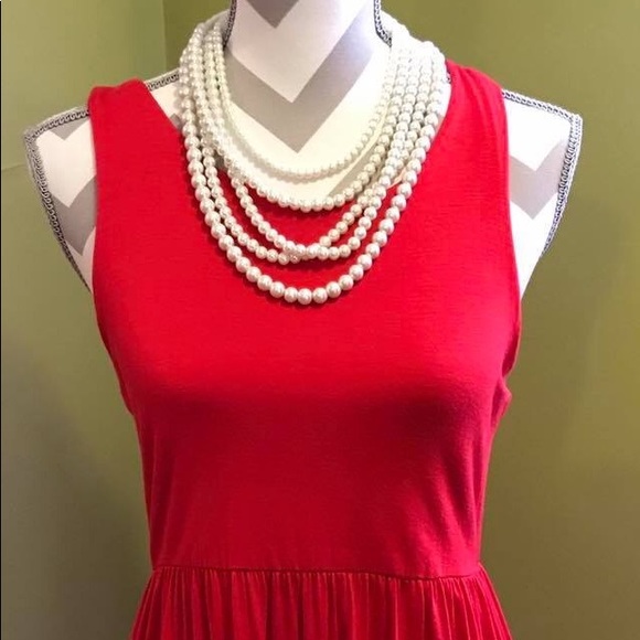 Dresses & Skirts - Red Razorback Sleeveless Dress w/Pockets